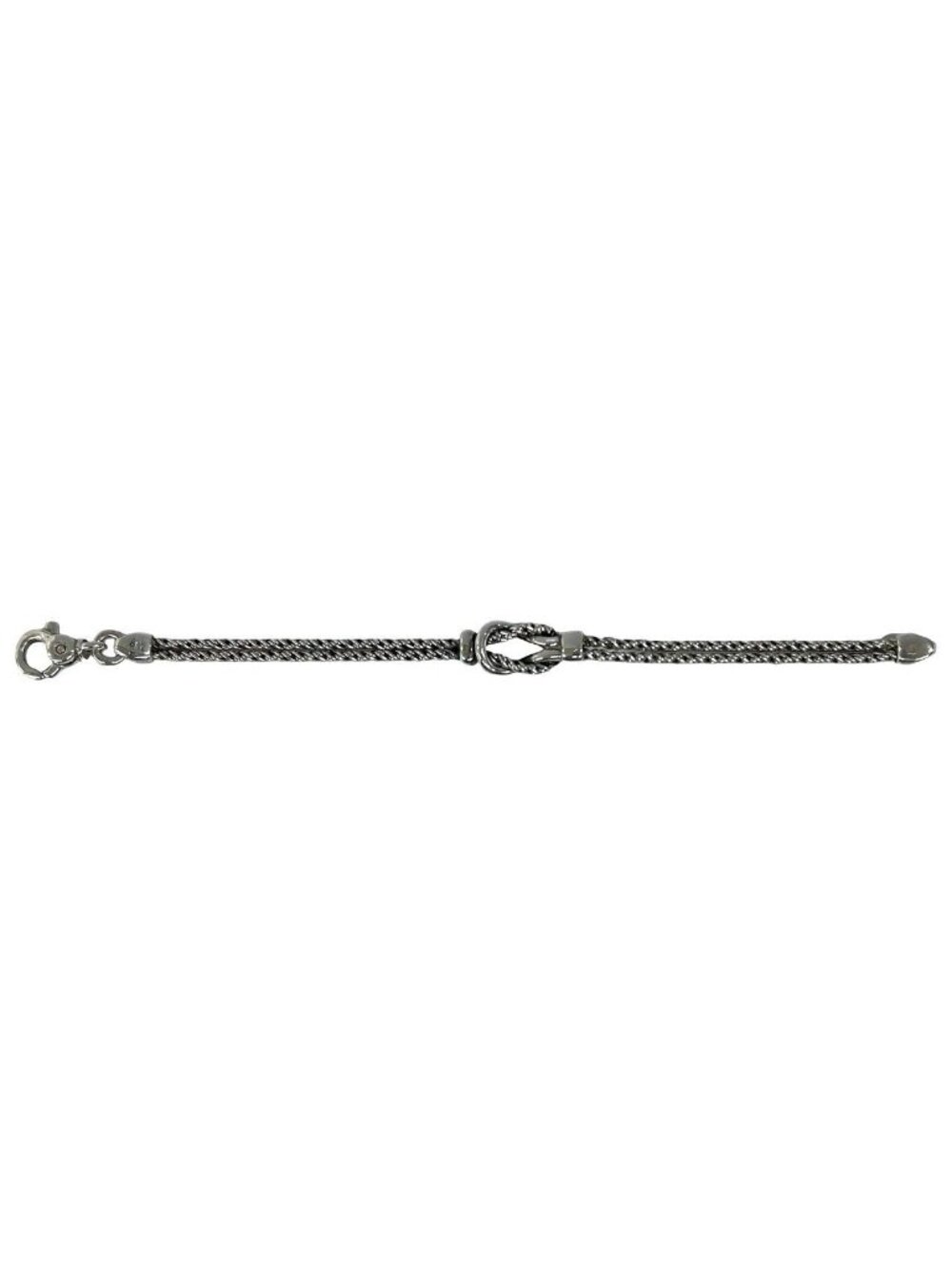 Tiffany & Co Bagged Vintage Double Rope Center Knot Bracelet 925 Sterling Silver - Picture 5 of 6